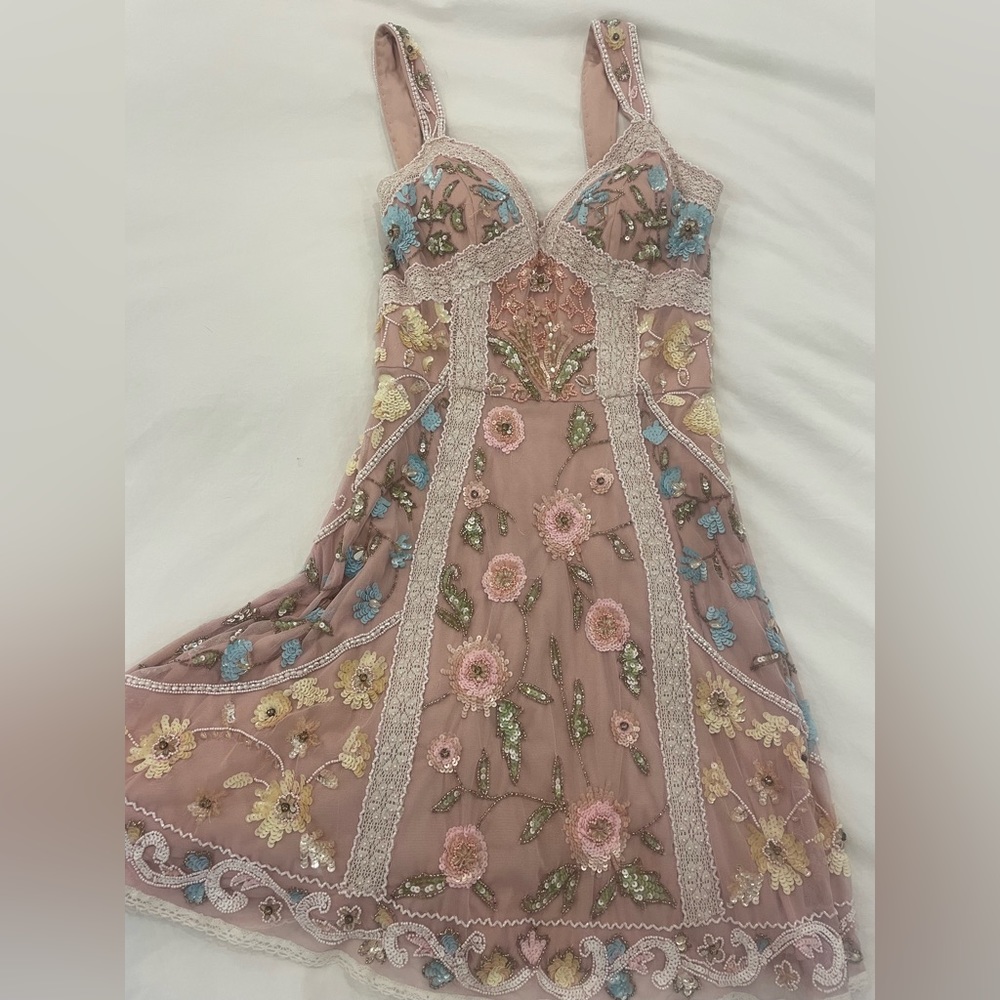 Sherri Hill Beaded Mini Dress